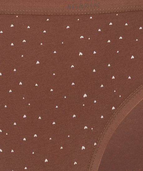 Женские трусы бикини (3шт) Atlantic 3LP-202, капучино + голубые + винные