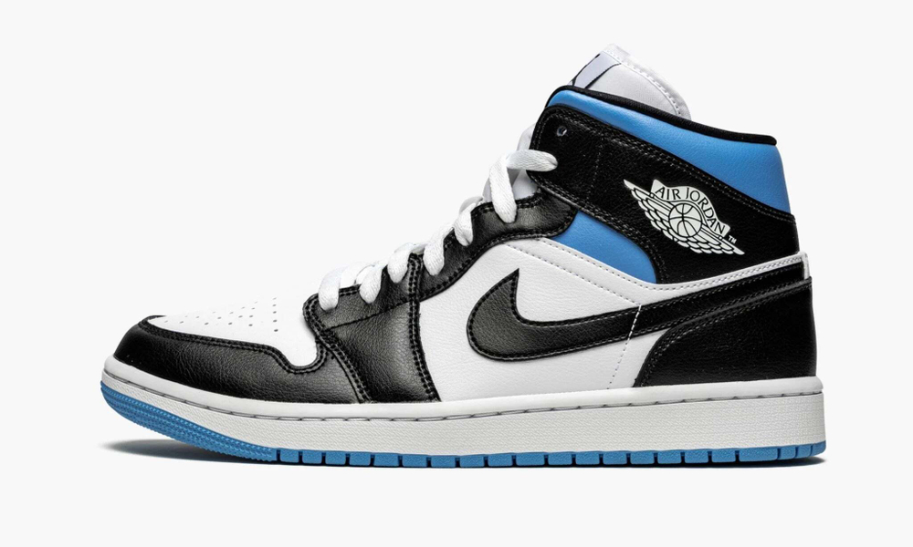 Air Jordan 1 Mid WMNS "Black / White / University Blue"