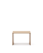 Litto Приставной столик из шпона дуба натурального цвета 55 x 40 см