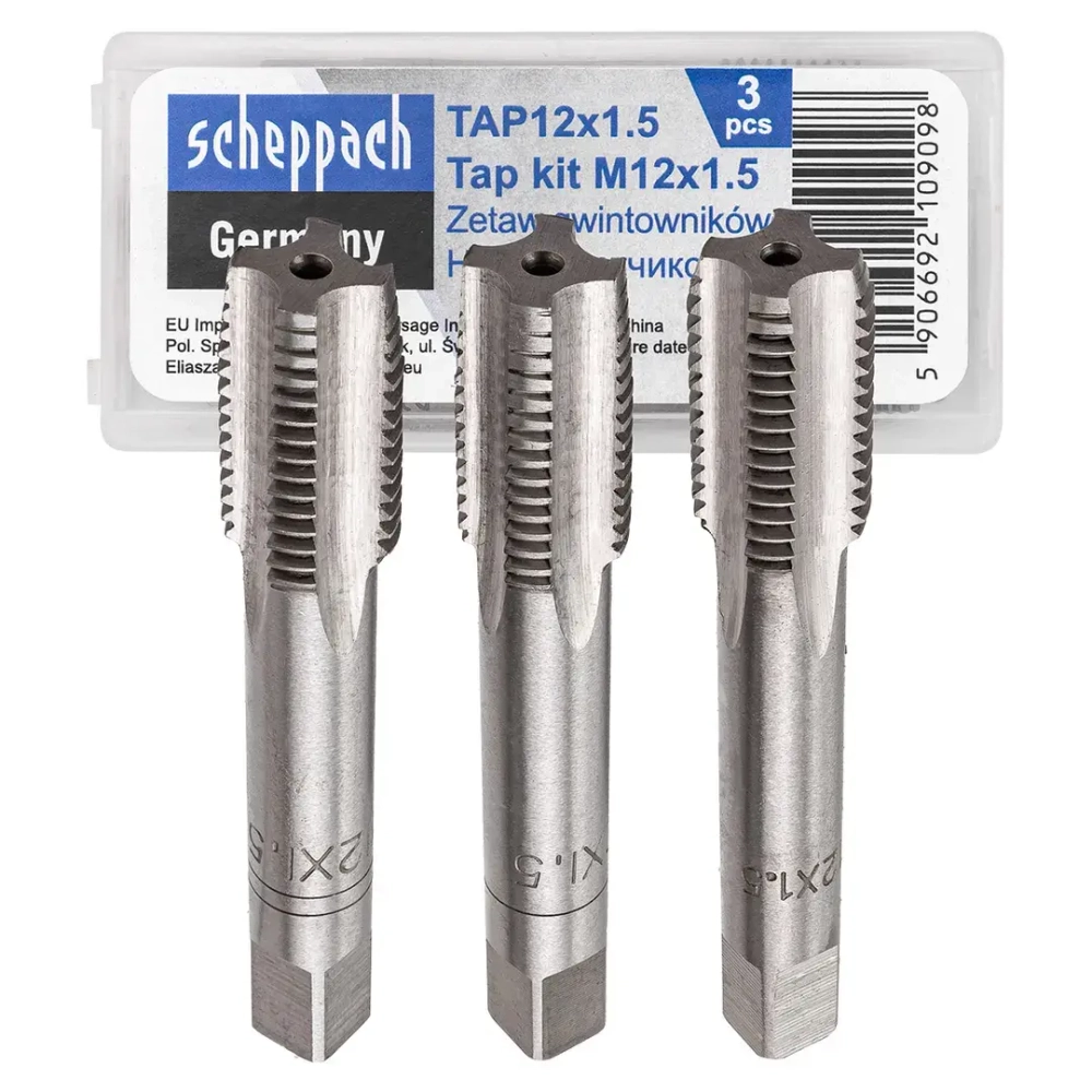 Метчик M12x1,5 (3шт) Scheppach Sch-TAP12x1.5
