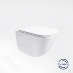 Унитаз подвесной Demi VT1-55T Tornado, цвет белый, ультратонкое soft-close сиденье