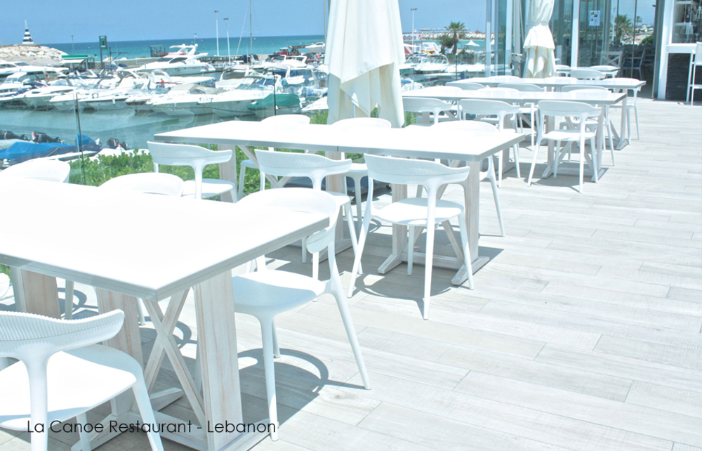 Кресло пластиковое Papatya Luna Stripe, белый