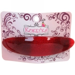 Заколка автомат «Lady Collection - Сияние», овал, 6 цветов, 9*2,5см (Кокетка)