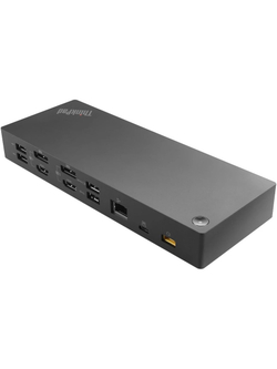 Lenovo [40AF0135EU] ThinkPad Hybrid USB-C with USB-A Dock (2x DP 1.2, 2x HDMI, 3x USB 3.1, 2x USB 2.0, 1x USB-C, 1x RJ-45, 1x Combo Audio Jack 3.5mm)"