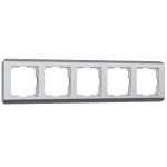 Рамка на 5 постов Stream (серебряный) W0052106