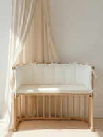 Бортик плоский с рюшами Белый Хлопок мини