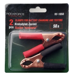 Зажимы для зарядки и тестирования аккумулятора 50A, в блистере RockForce##Rock FORCE RF-1050
