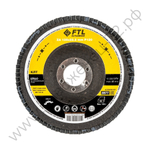 Круг лепестковый для шлифования по нержавеющей стали FTL Ergo 27 цирконий 125 х 22,2 мм P120