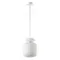 5042/1C PENDANT ODL24 445 белый/белый/металл/стекло/эко.кожа Подвес E27 1*60W JUGI