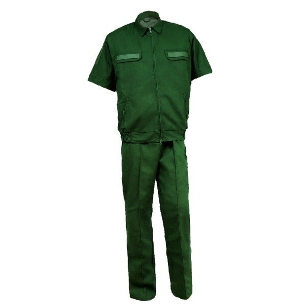 Костюм офисный зеленый с коротким рукавом Патруль