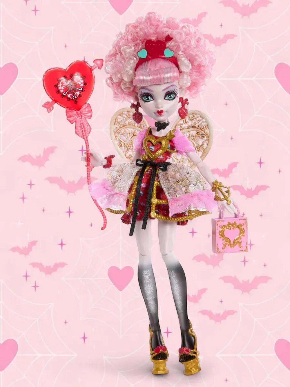 Кукла Монстр Хай Scary Sweet Birthday Амур Астерия JBG77