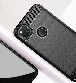 Чехол защитный черный для Google Pixel 4A 4G, серия Carbon от Caseport