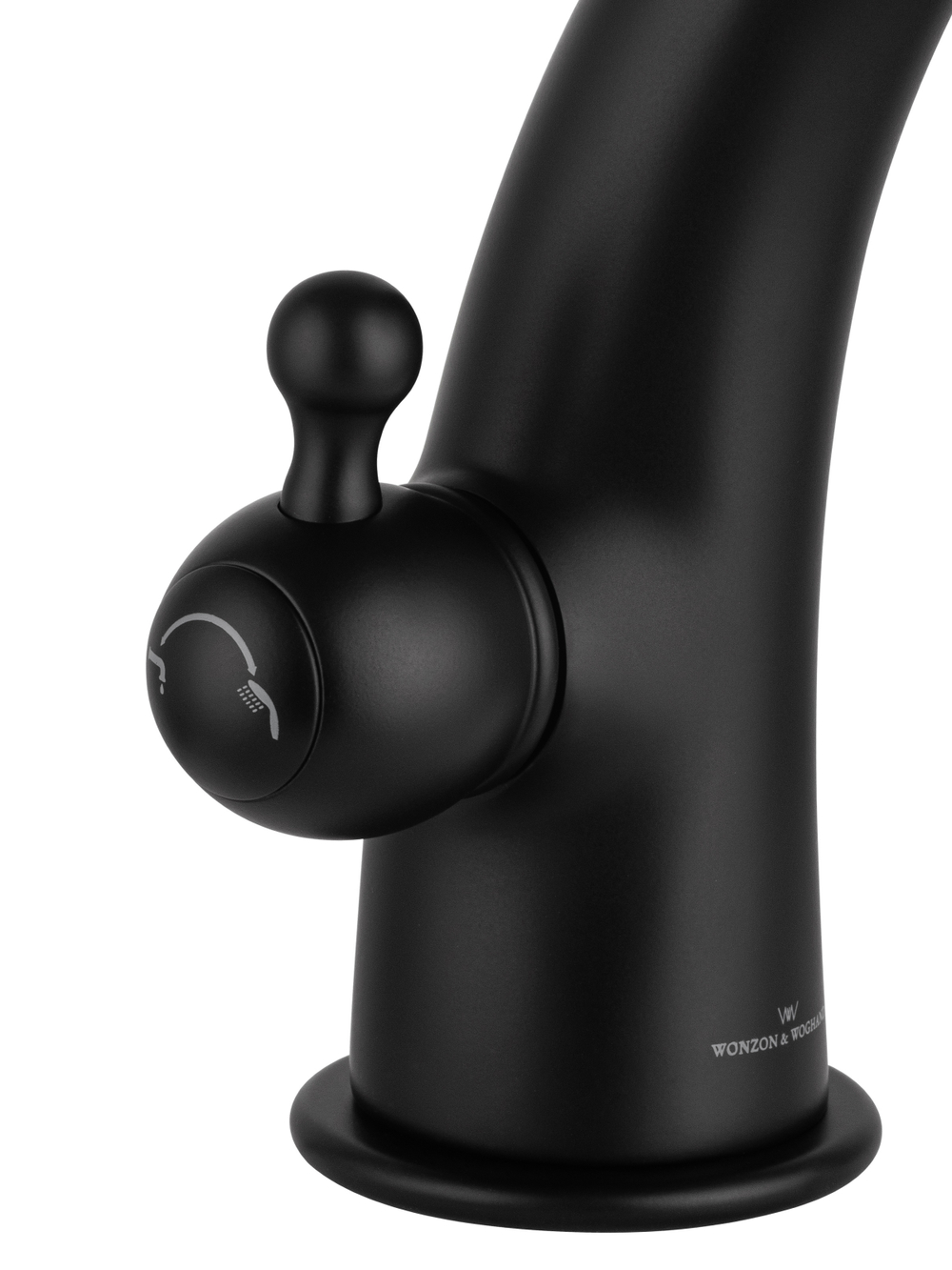 Смеситель на борт ванны WONZON & WOGHAND STEAM, Черный матовый (WW-88659008-MB)