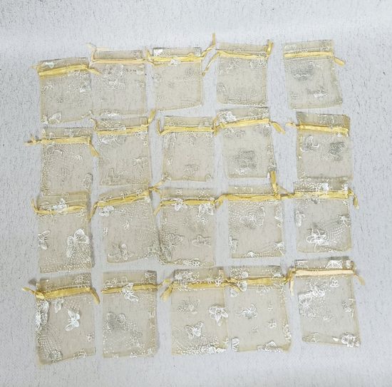 Мешок для подарков бирюза 20 шт