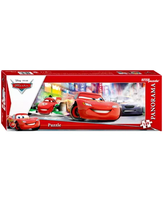 Пазл панорама для детей 3 4 5 лет Тачки 120 элементов