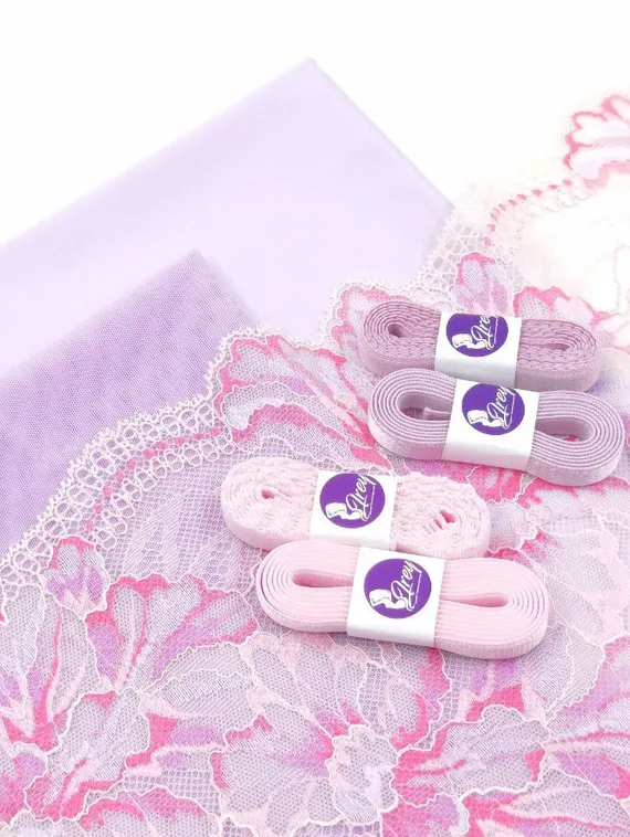 лиловые материалы и отделка, отделка розовый