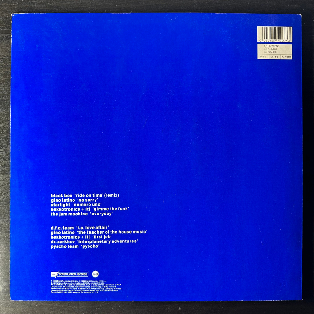 Сборник Italia - Dance Music From Italy (Германия 1989г.)