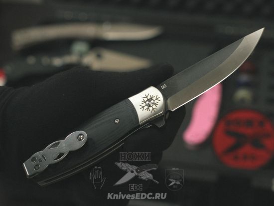 Складной нож Steelclaw Карачун-01 c клинком из стали D2, рукоять G10