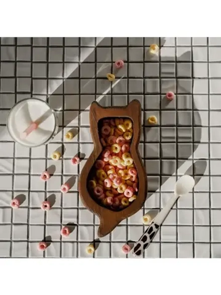 Менажница "Котик" из Сибирского кедра