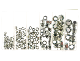 Набор самоконтрящихся гаек с нейлоновой вставкой СИБРТЕХ 47613 в ассортименте 1 шт.