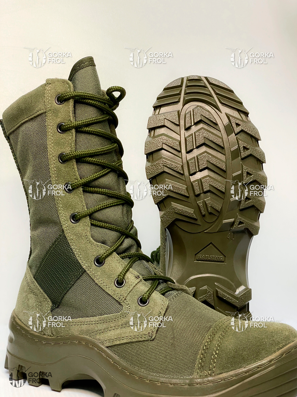 Ботинки с высокими берцами 35 О «RUSH OLIVA» – лёгкие