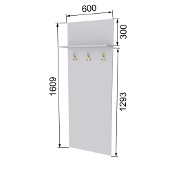 Вешалка Толедо ТВ-30, Белый