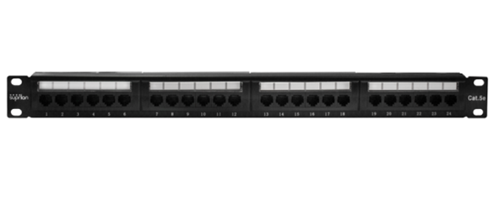 Патч-панель 19", 24xRJ45, UTP, Кат. 5е SUPRLAN 10-0403