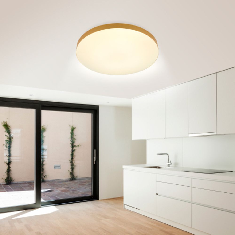 Светильник потолочный светодиодный ЭРА Relict 48 Pult SPB-6-60-RC MG с ДУ 60Вт 3000-6500К Золото