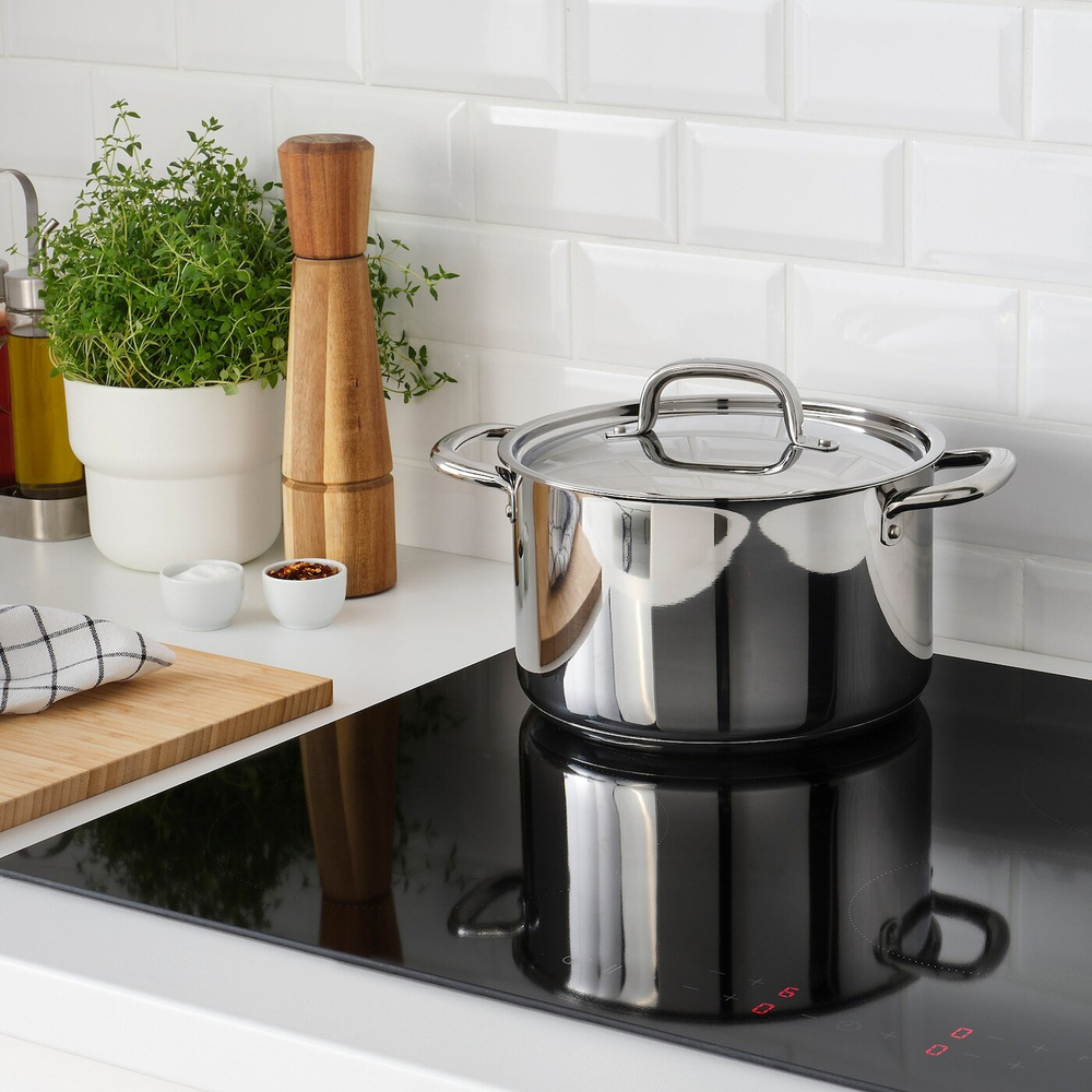 IKEA 365+ Кастрюля с крышкой, нержавеющая сталь, 5,0 л