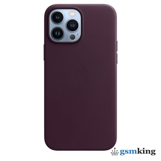 Apple Leather Case with MagSafe iPhone 13 Pro Max Dark Cherry «Тёмная вишня» MM1M3ZE/A