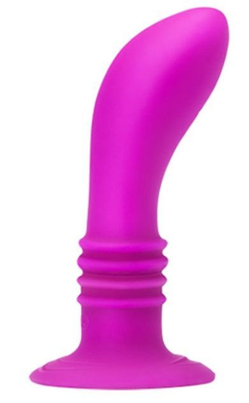 Анальный вибростимулятор Booty Passion на присоске - 12 см. (Цвет: лиловый)