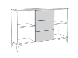 Валенсия комод 13.309.01 Белый