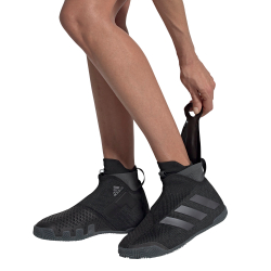 Женские Кроссовки теннисные Adidas Stycon Laceless W Clay - core black/night metallic/grey six