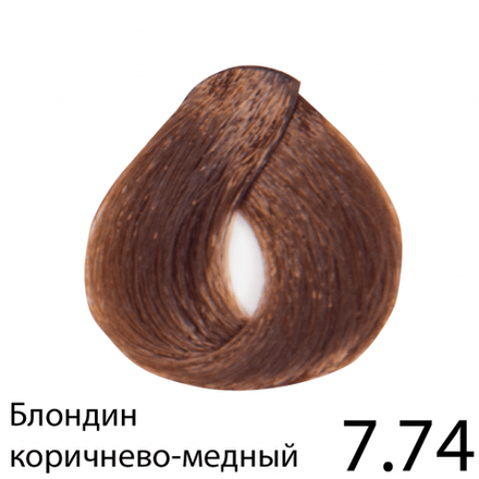 Перманентная крем-краска для волос без аммиака, Regal Zero (русая табачно-медная), 7.74, BES, 100 мл.