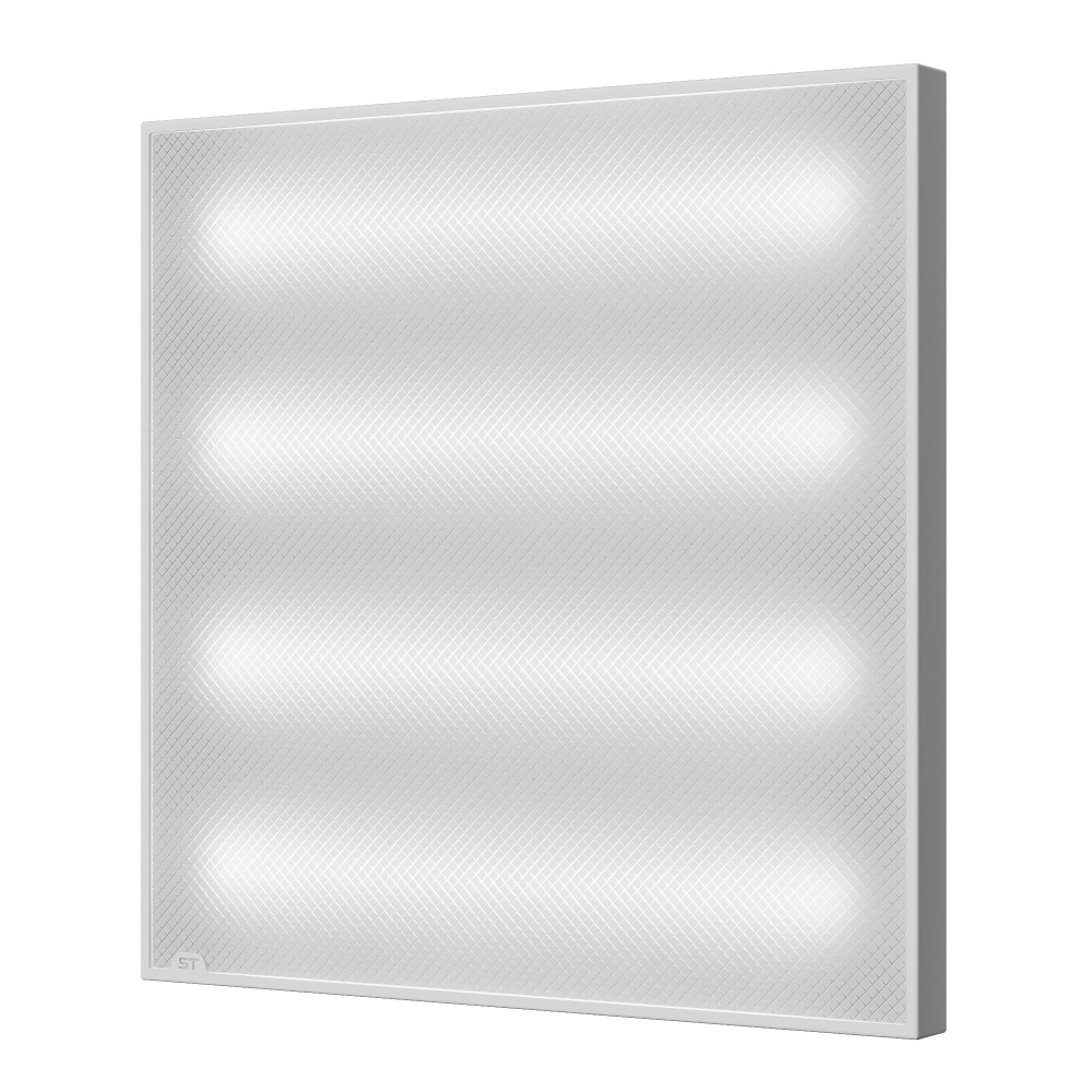 STP-A-1001-P-36-65K-40 Св-к ДВО STLuce STANDART IP40 595*595*40мм 36Вт 4200лм 6500К призма(Армстронг Коммерческое освещение