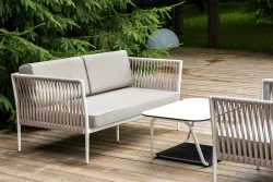 "Касабланка" лаунж-зона плетеная из роупа 4-местная, цвет бежевый