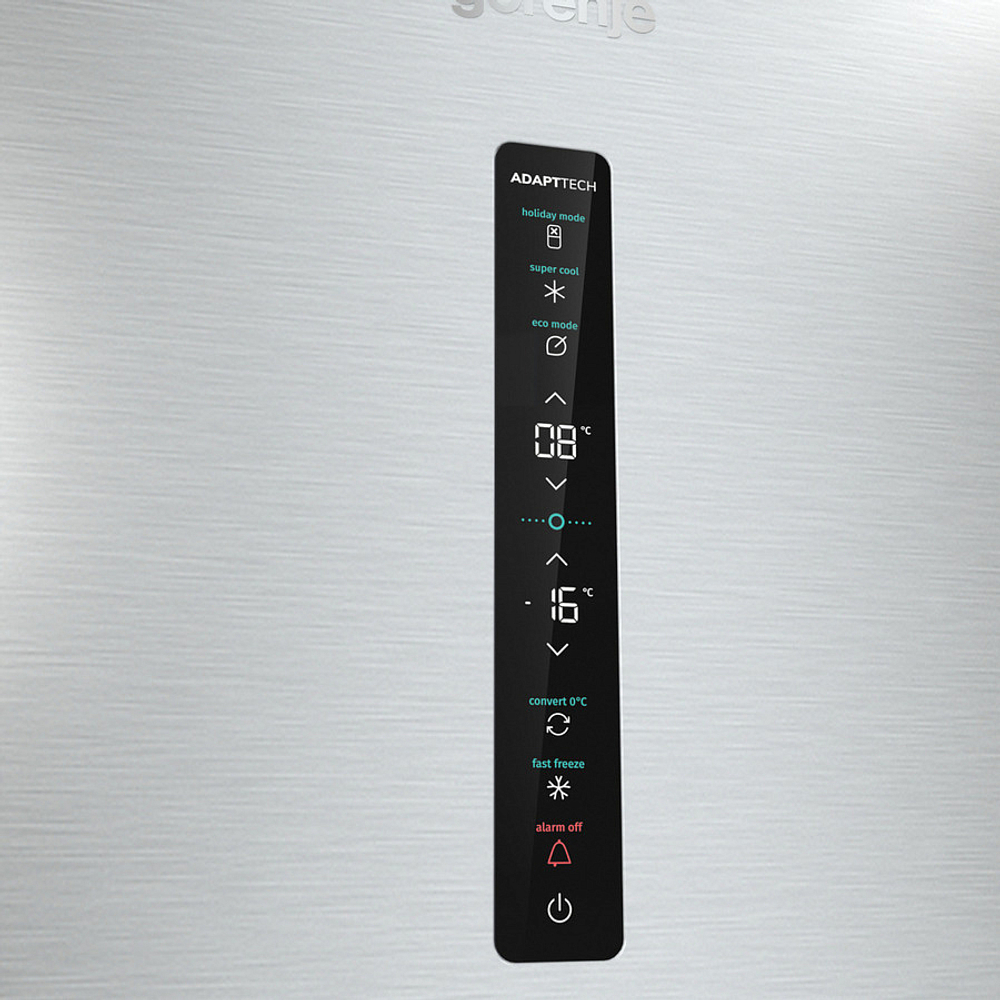 Отдельностоящий двухкамерный холодильник Gorenje NRC6203SXL5