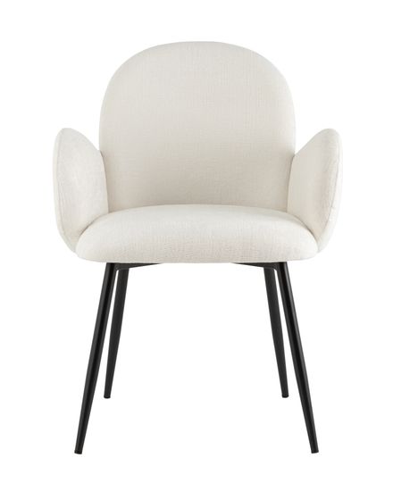 Стул обеденный Wave букле белый