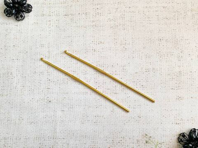 Крючок вязальный алюминий 3,5 мм