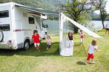 Маркиза Fiamma F45S, 3.0м, настенная, корпус белый, полотно серое