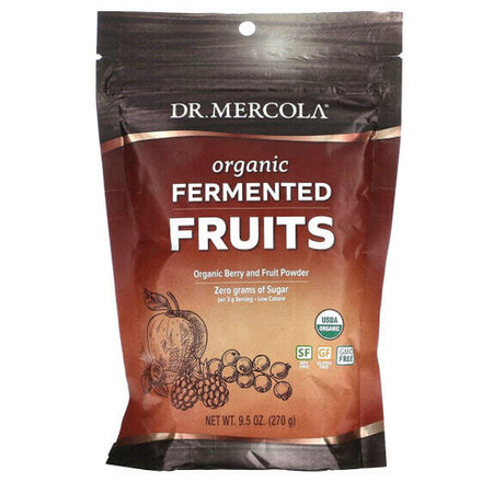 Фрукты и ягоды Dr. Mercola, Органические ферментированные фрукты, 270 г (9,5 унции)