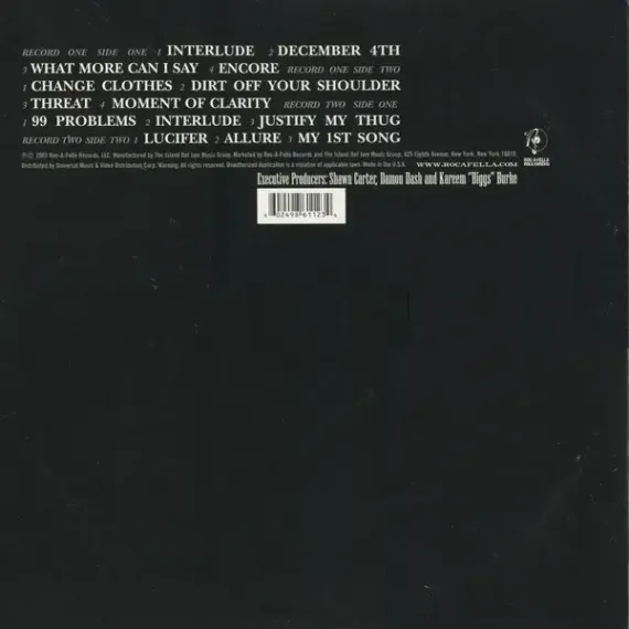 Jay-Z – The Black Album 2LP