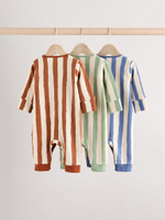 Комбинезон / Cлип для малышей Next E93-183, 3 шт., Бежевый, Мятный, Голубой