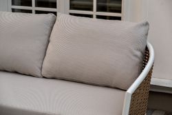 "Тоскана" лаунж-зона из искусственного ротанга, цвет соломенный