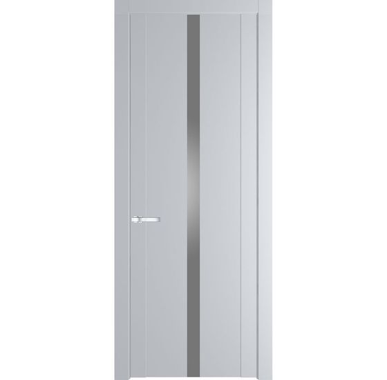 Межкомнатная дверь эмаль Profil Doors 1.8P лайт грей стекло серебро лак
