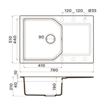 Мойка Omoikiri Yonaka 78-GR Artgranit | Leningrad grey