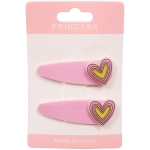 Зажимы для волос детские 2шт «ЗЕФИР», сердечки, 5.5*1.8см