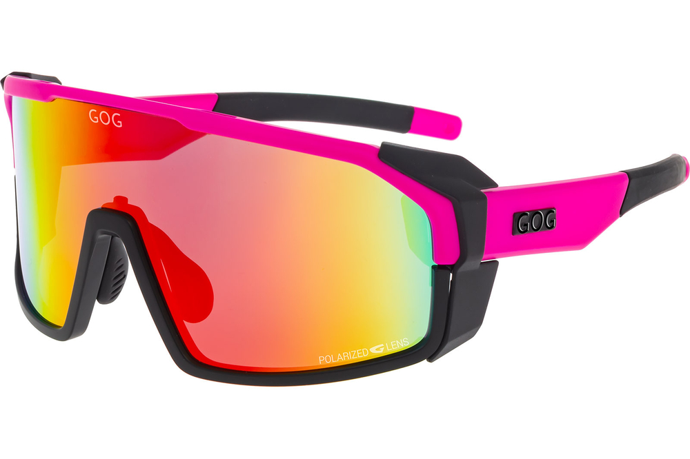 Спортивные очки GOG Annapurna / Matt Neon Pink-Black / Polarized Red Lens