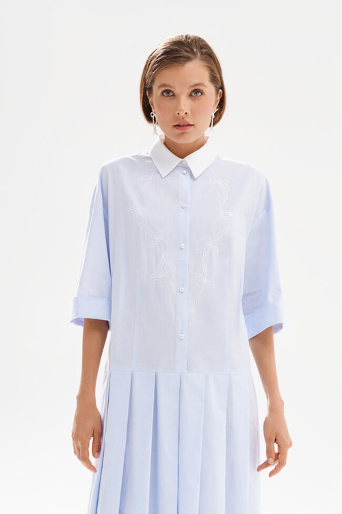 51752 Платье женское (небесно-голубой)