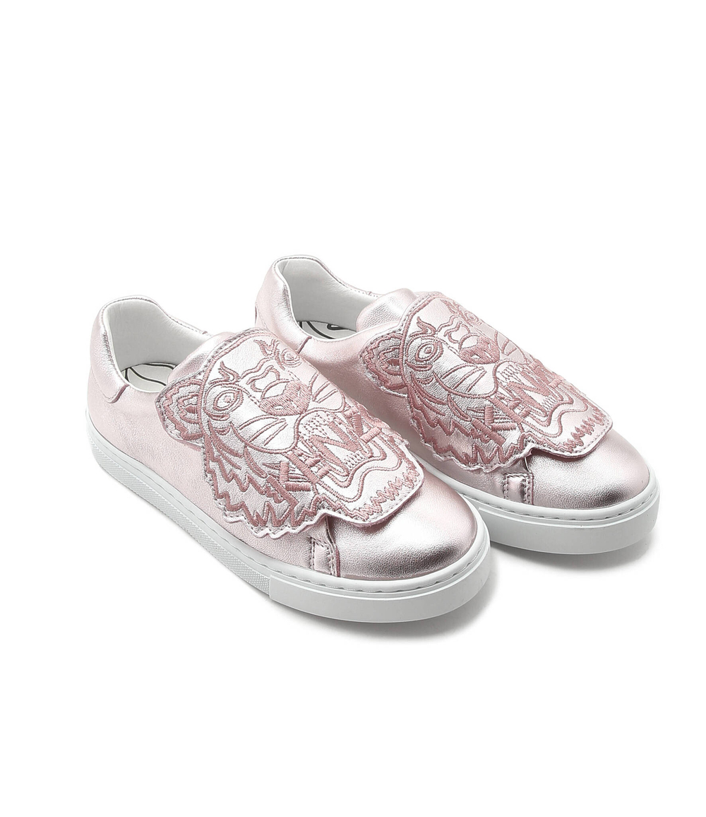 Кожаные кроссовки KENZO KIDS - пудро-розовый(K19113)